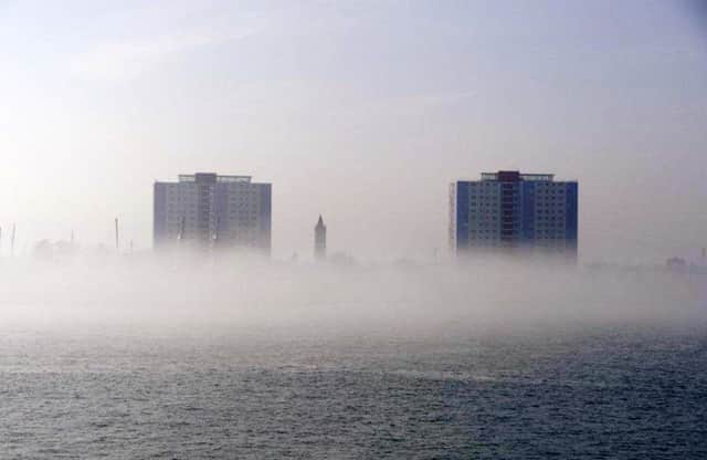 Mist in Portsmouth

Harbour. Picture: Ann Blackledge