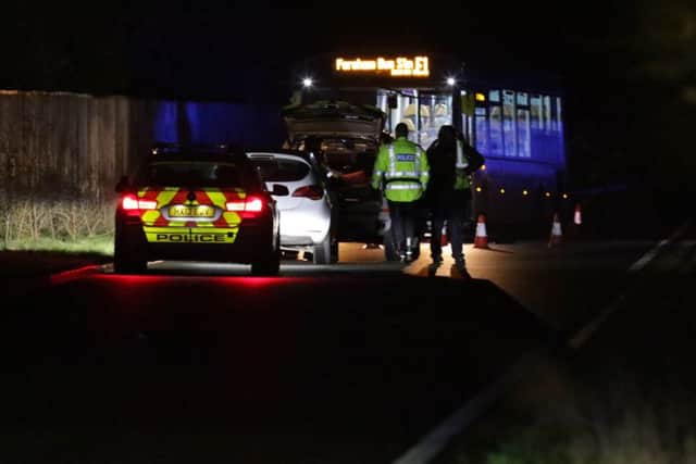 Police at the scene