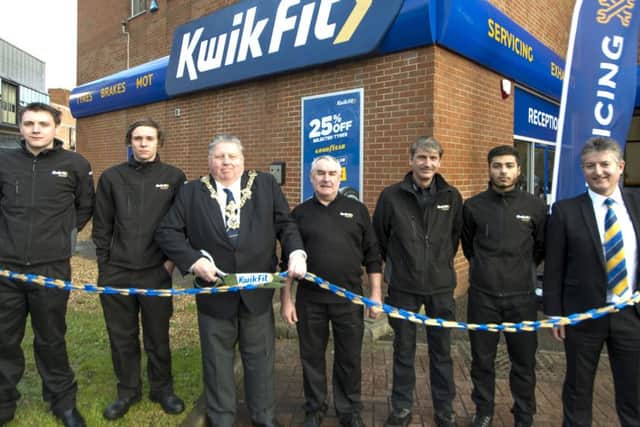 Mayor of Portsmouth opens the newly-refurbished Kwik Fit