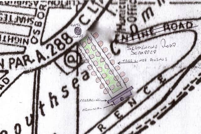 My impression of how the Naval War Memorial and Southsea Common might have looked.