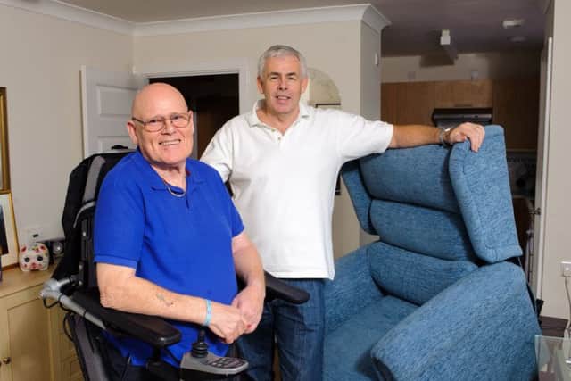 Tony White, left, and John Scrivier from the Geoff Smith Foundation Picture: Allan Hutchings (151750-246)