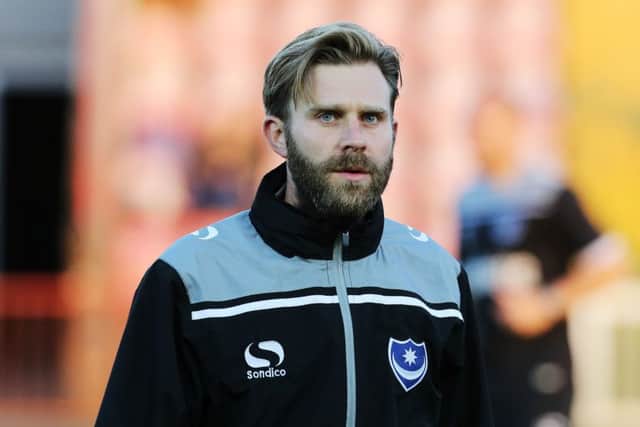 Pompey Academy coach Mikey Harris    Picture: Joe Pepler