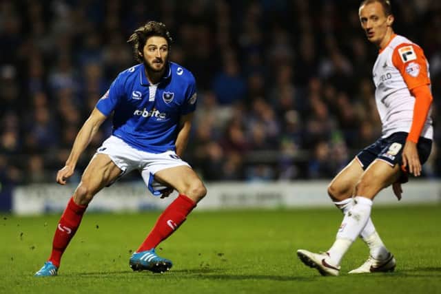 Adam Barton in action against Luton. Picture: Joe Pepler