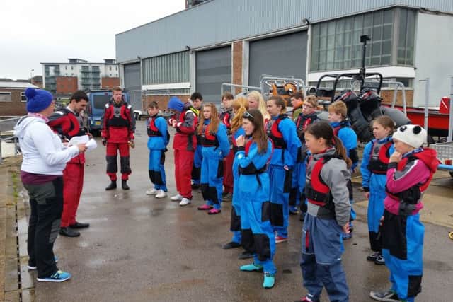 DEVELOPING YOUNGSTERS Gosport sea cadets getting ready to go boating 	      Picture: Gosport Sea Cadets