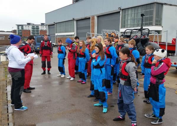 DEVELOPING YOUNGSTERS Gosport sea cadets getting ready to go boating 	      Picture: Gosport Sea Cadets