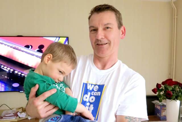 Steve Bonnick with son Charlie