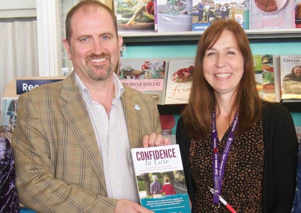 Mark Gettinby and Nicola Hepple at Emsworth Library