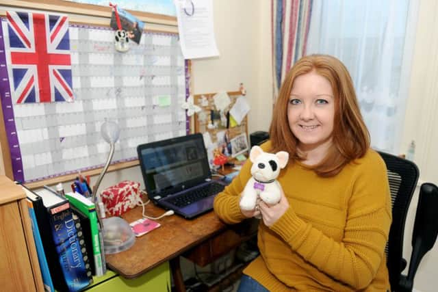 Sally Callow with Foggy.
Picture: Sarah Standing (160095-7981)