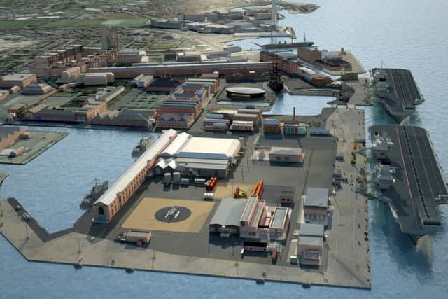 A CGI artist's impression of how the Princess Royal Jetty in Portsmouth will look