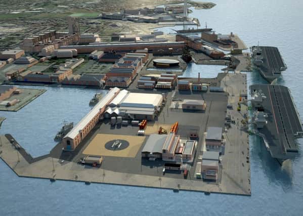A CGI artist's impression of how the Princess Royal Jetty in Portsmouth will look