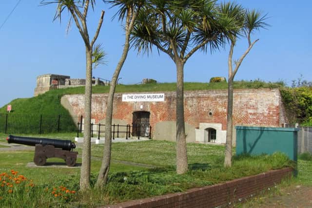 No 2 Battery, the home of the Diving Museum in Gosport