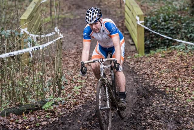 Phill Chinn, who masterminds the cyclocross event for Fareham Wheelers, in action at Fairthorne Manor last month. Picture: Robin Trueman