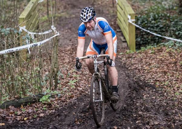Phill Chinn, who masterminds the cyclocross event for Fareham Wheelers, in action at Fairthorne Manor last month. Picture: Robin Trueman