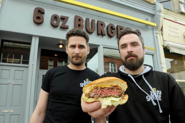 Piotr Mientkiewicz, left and James Baldry  from 6 oz Burgers Picture: Paul Jacobs (150495-9)