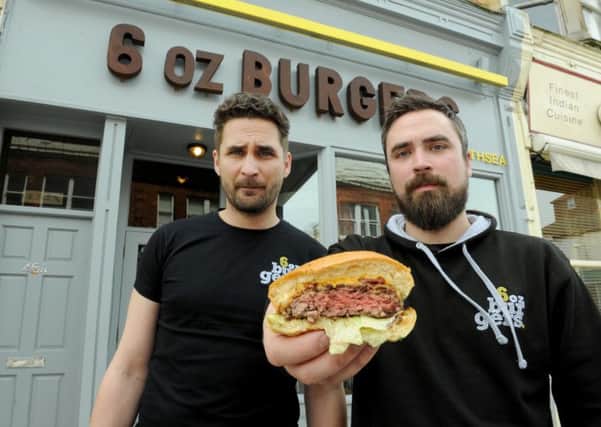 Piotr Mientkiewicz, left and James Baldry  from 6 oz Burgers Picture: Paul Jacobs (150495-9)