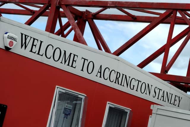 Pompey were due to play Accrington in League Two this morning