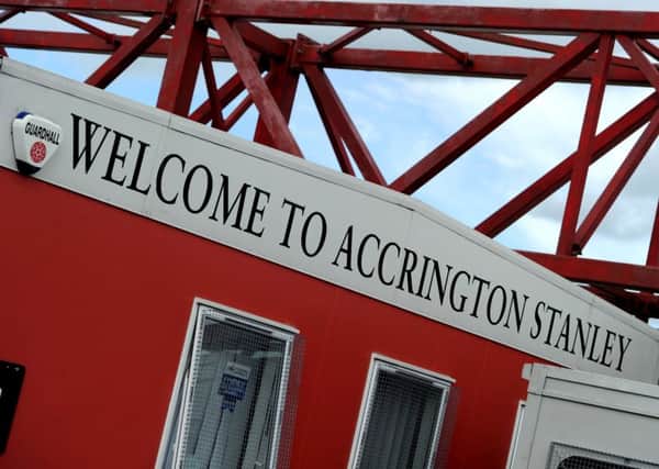 Pompey were due to play Accrington in League Two this morning