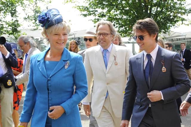 Lord and Lady March with Tom Cruise.  Picture: Malcolm Wells