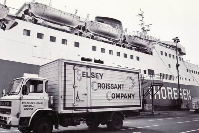 Croissants from the Selsey Croissant Company en route to France in November 1983