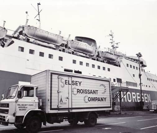 Croissants from the Selsey Croissant Company en route to France in November 1983