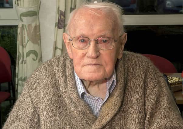 Les Pinchbeck from Southsea celebrates his 100th birthday