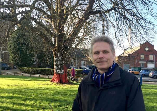 Kevin Doyle campaigned to save trees in the grounds of St James's Hospital in Milton - but they will be felled