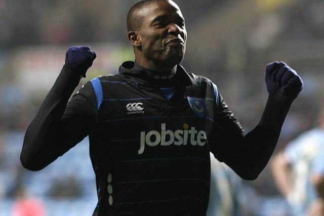 Aaron Mokoena celebrates his winner against Coventry in 2010