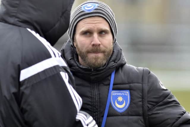 Pompey Academy coach Mikey Harris   Picture: Neil Marshall