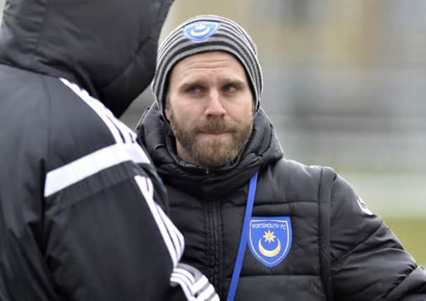 Pompey Academy coach Mikey Harris   Picture: Neil Marshall