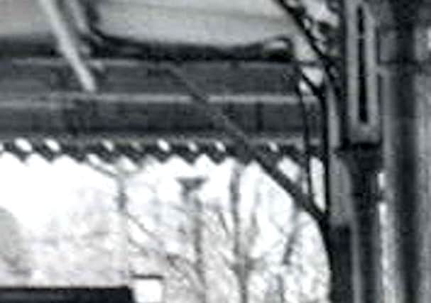 Former stanchion on the high level station with PWR, Portsmouth Waterside Railway.
