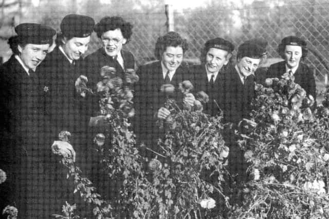 Wrens at Stockheath Camp, Havant, 1945.