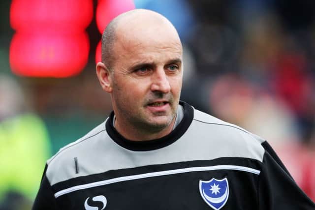 Pompey boss Paul Cook. Picture: Joe Pepler