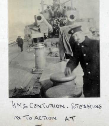 HMS Centurion flying battle ensigns at Jutland. Picture: National Museum of the Royal Navy