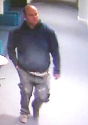 Hampshire police want to speak to this man after a laptop theft at Park Community School