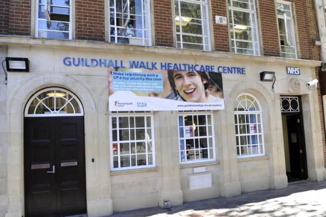 The Guildhall Walk Healthcare Centre, which contains the walk-in centre and a GP practice