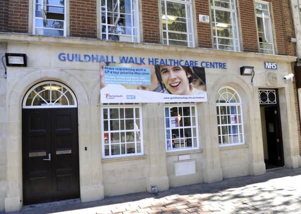 The Guildhall Walk Healthcare Centre, which contains the walk-in centre and a GP practice