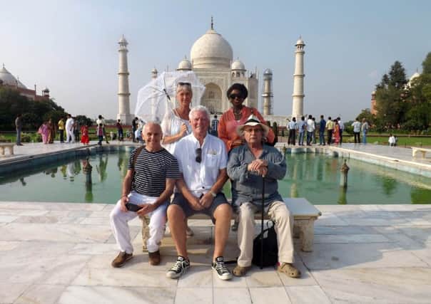(Left-right) Wayne Sleep, Jan Leeming, Roy Walker, Patti Boulaye and Sylvester McCoy star in The Real Marigold Hotel. Picture: Anna Katz