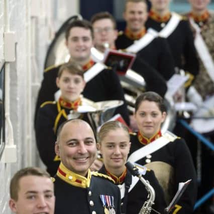 Major Jon Ridley RM and other members of the Royal Marines School of Music in Portsmouth Picture: Tim Smith