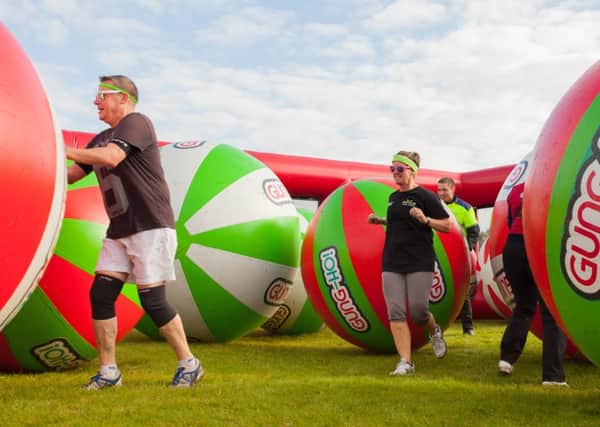 Navigating the giant ball pit