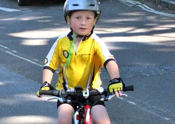 OUTSTANDING ACHIEVEMENT Samuel Whitehead hopes to complete a 100km ride later this year