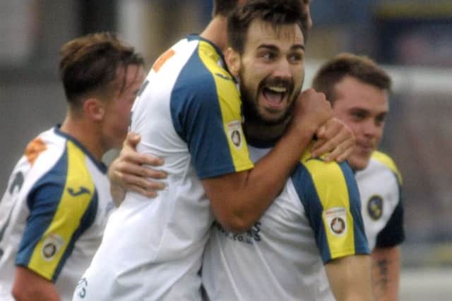 Matt Paterson scored a late winner for the Hawks against Basingstoke    Picture: Mick Young
