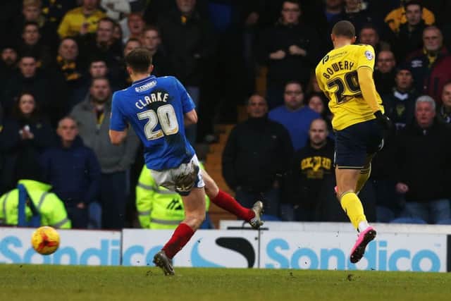 Jordan Bowery scores the decisive goal Picture: Joe Pepler