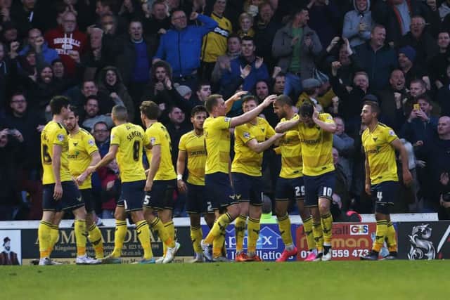 Oxford celebrate. Picture: Joe Pepler