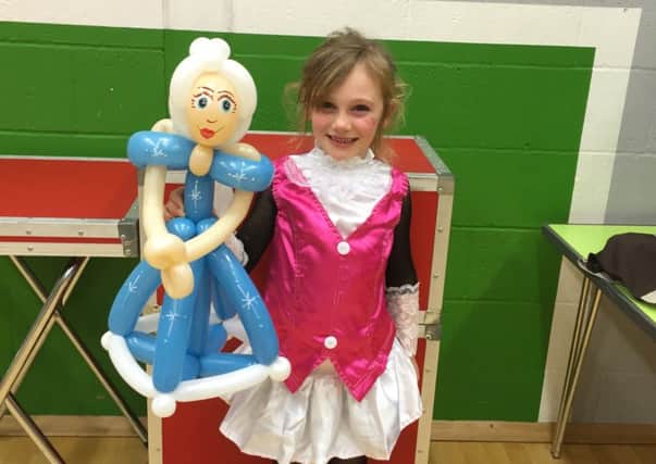 Evie Drury celebrates her seventh birthday. Picture: Charlie the Magician