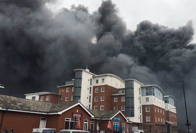 Picture by Hampshire Fire and rescue Service via Twitter