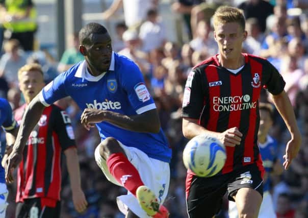 Izale McLeod netted for Pompey against Bournemouth in 2012. Picture: Barry Zee