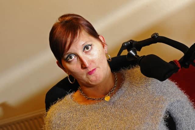 Wheelchair user Cecilia Turk is angry after being told to leave the cinema in Whiteley
Picture: Malcolm Wells (160126-6789)