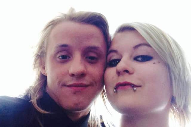 Luke Fletcher, 19, with friend Georgia Borrowdale, 18
