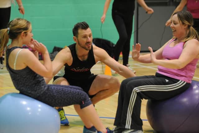 Organiser Liam Walsh at the boot camp he holds in the sports hall opposite Bay House School in Gosport (160036-2)
