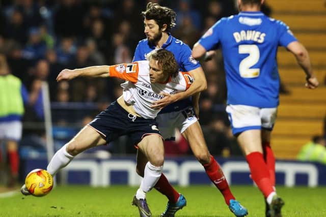 Adam Barton enjoyed his stint in defence for Pompey. Picture: Joe Pepler